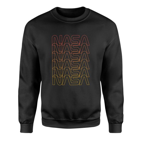 NASA Classic Worm Blend Sweatshirt S - Siyah