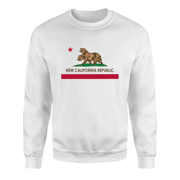 New California Republic | Fallout Sweatshirt XL - Beyaz
