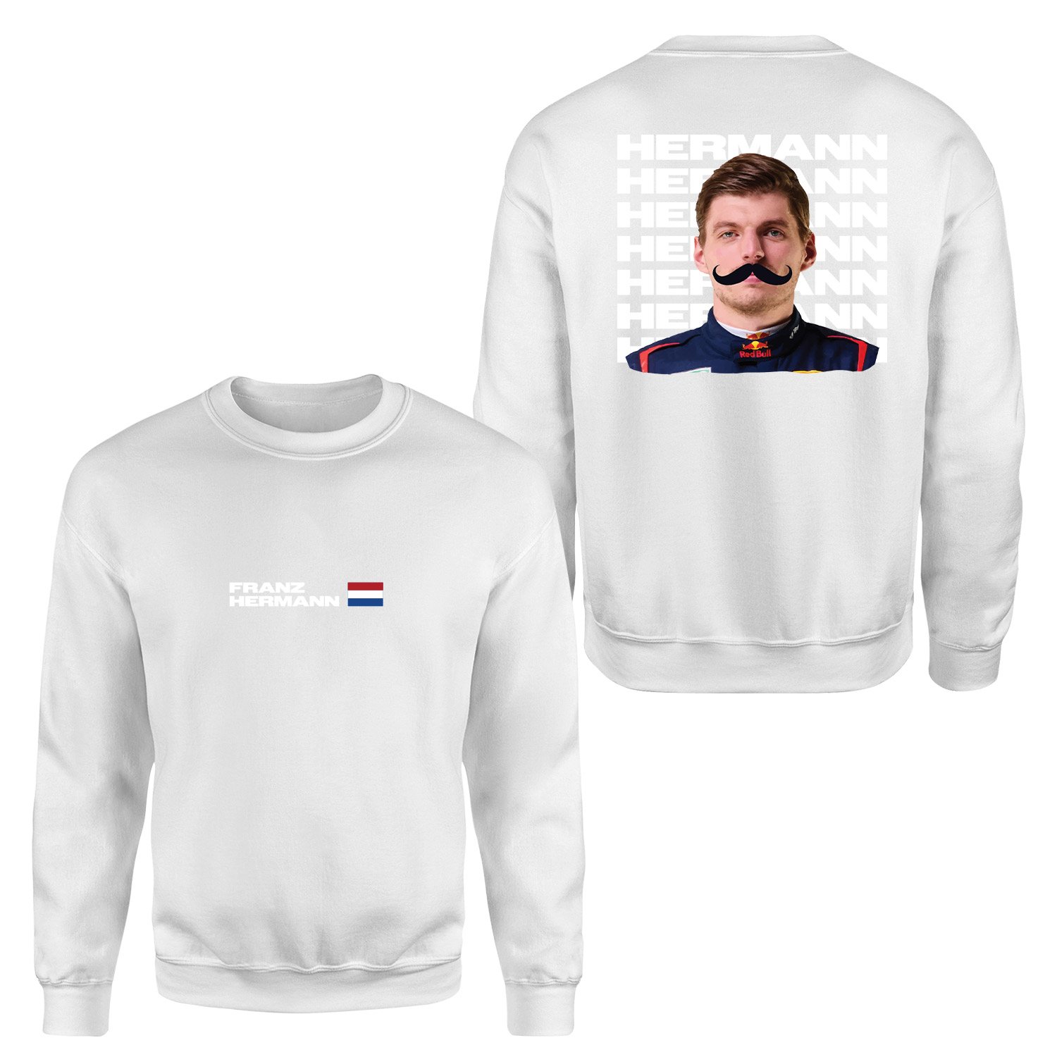 Franz Hermann Red Bull Driver Sweatshirt XXL - Beyaz