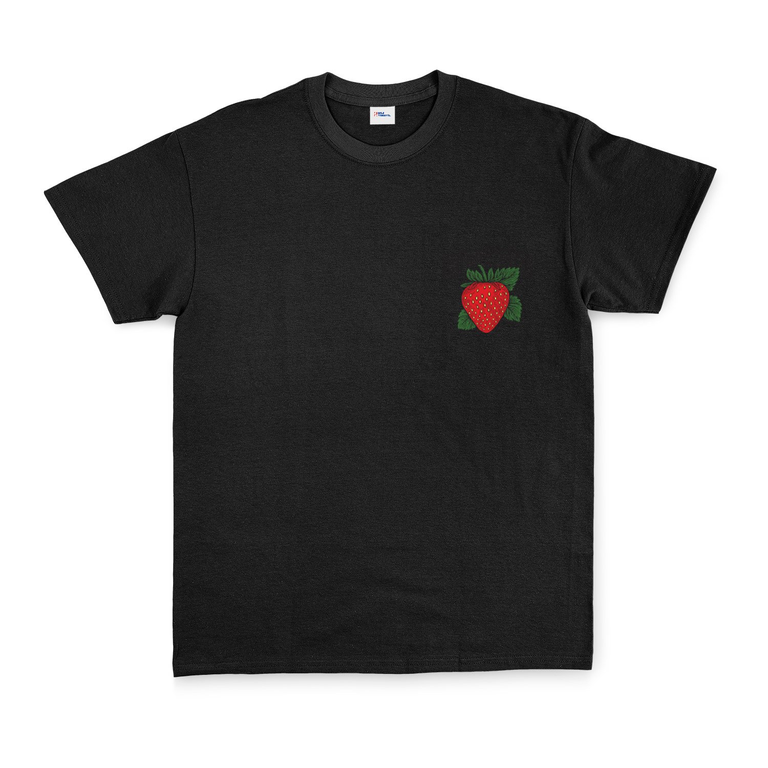 Strawberry Tişört XXL - Siyah