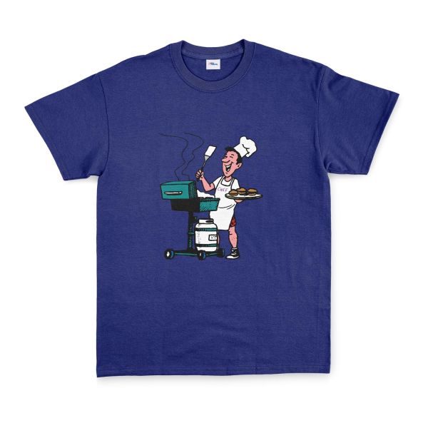 BBQ Chef Tişört M - İndigo Mavisi