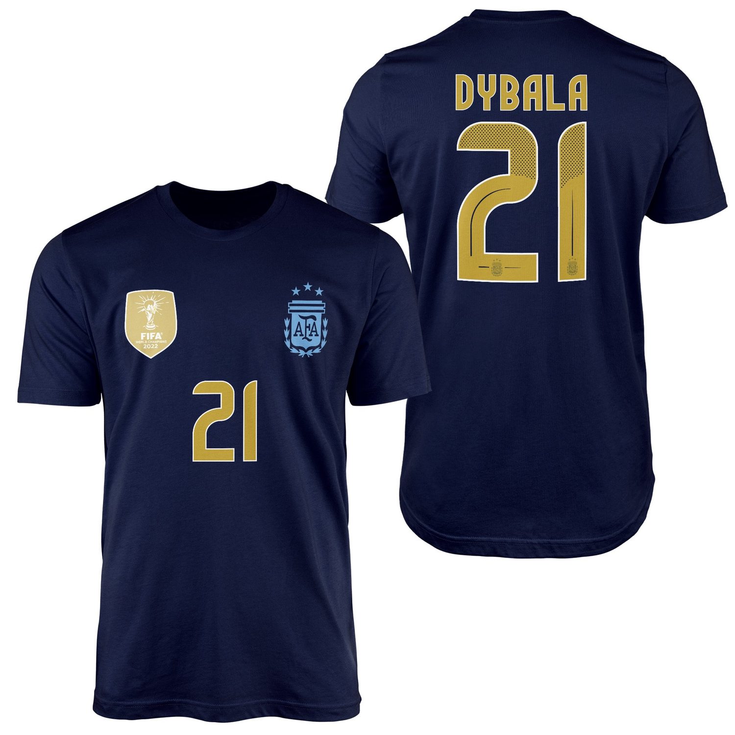 Paulo Dybala | Arjantin Copa America 2024 Forma Tişört XXL - İndigo Mavisi