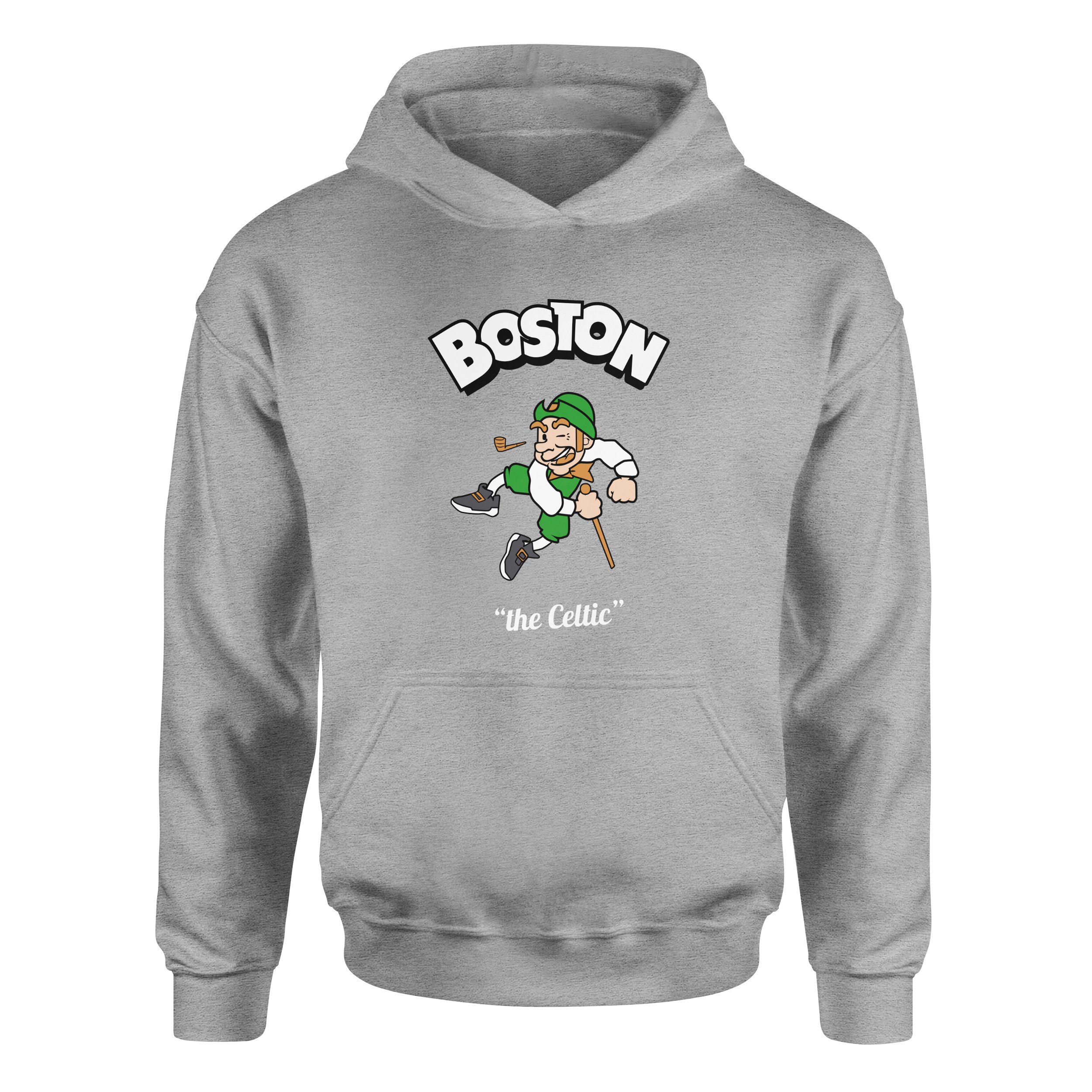 Celtics Cartoon Hoodie XXL - Gri