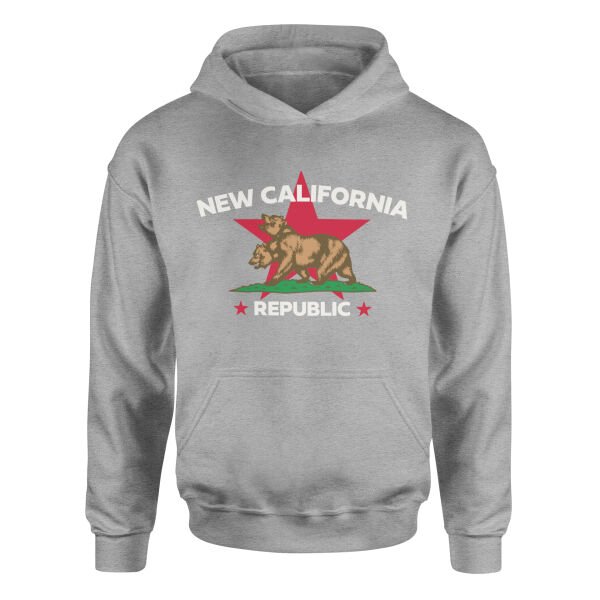 New California Republic Premium Hoodie L - Gri