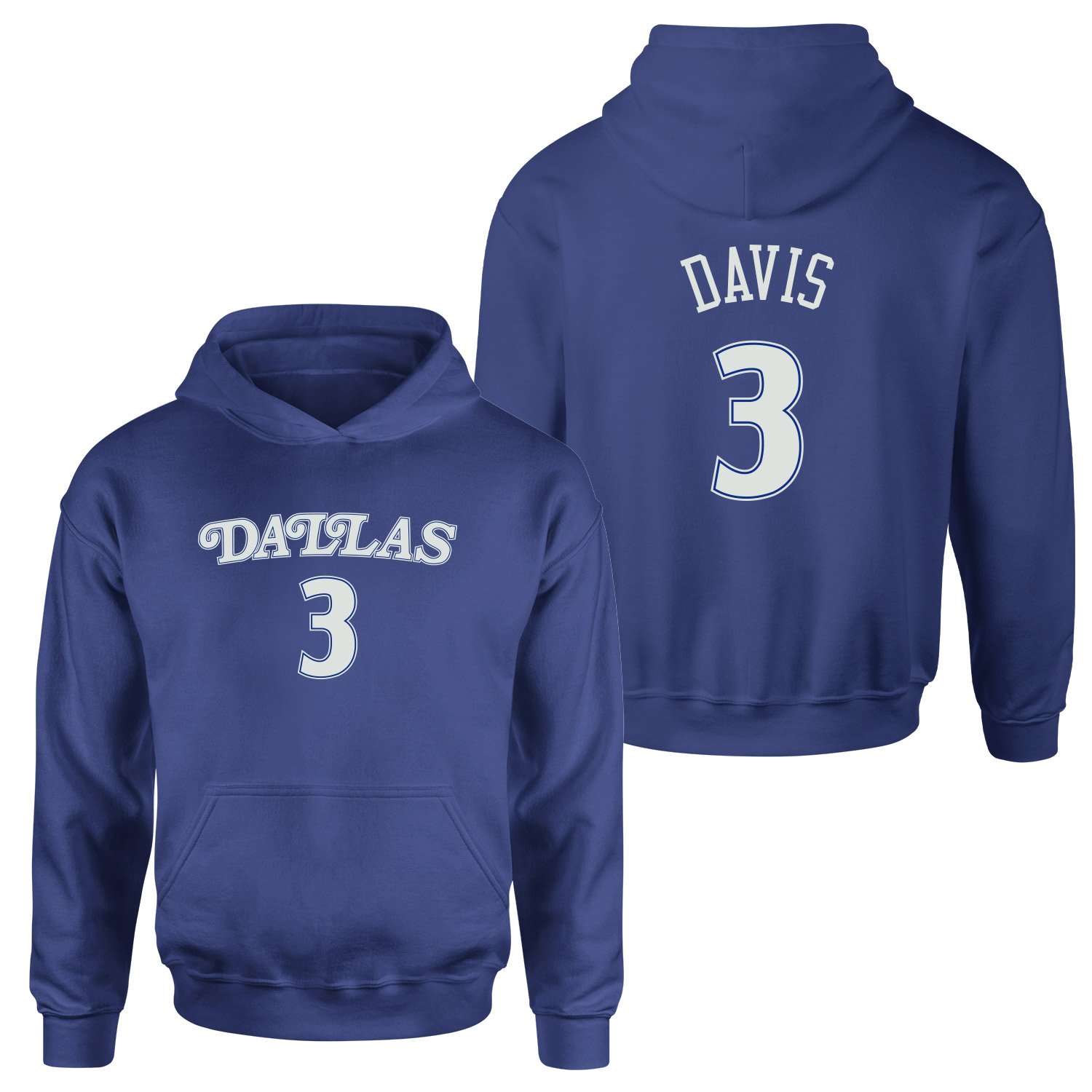 Anthony Davis 3 Dallas Forma Hoodie M - İndigo Mavisi