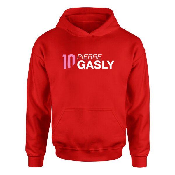 Pierre Gasly 10 Hoodie L - Kırmızı