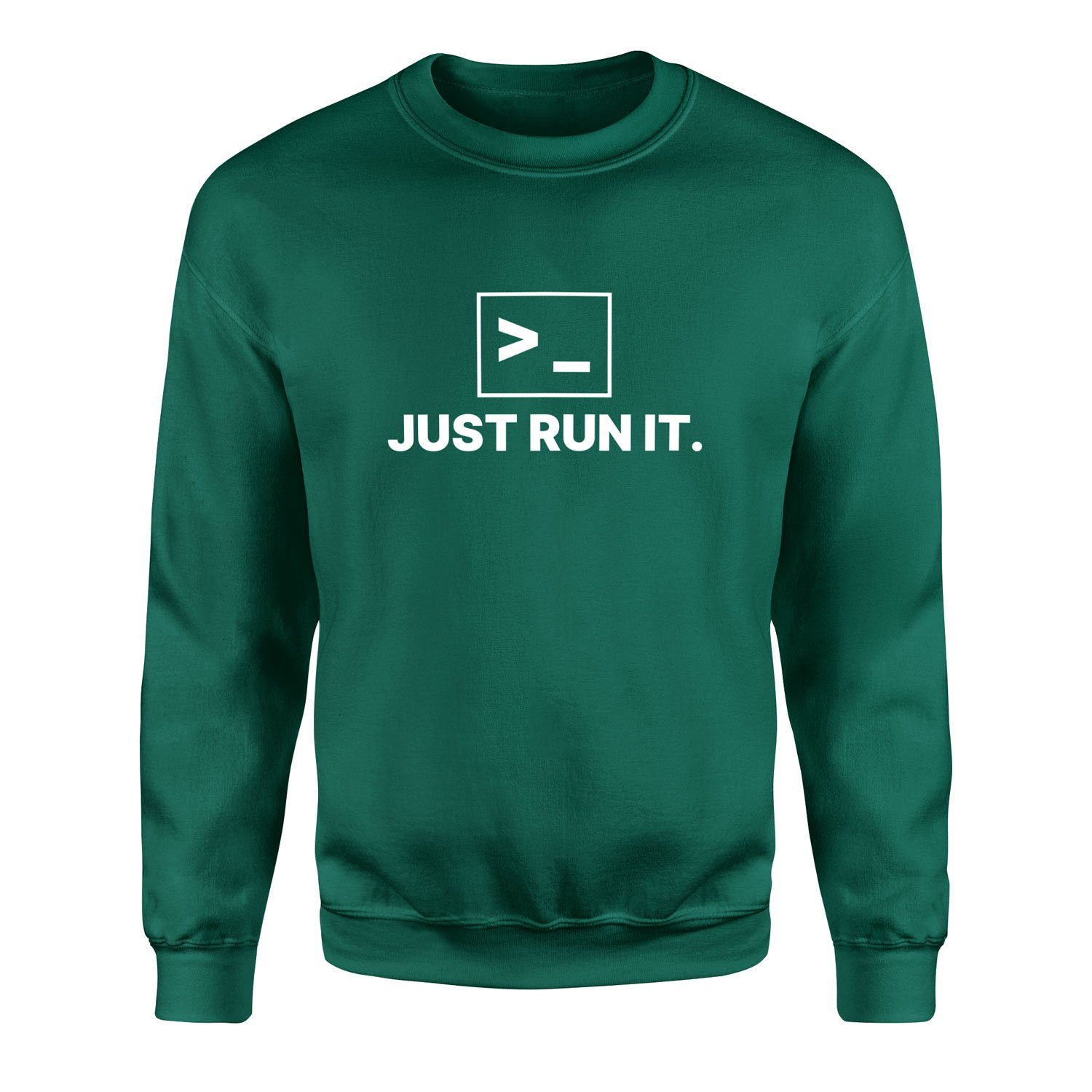 Just Run It. Sweatshirt XXL - Nefti Yeşili