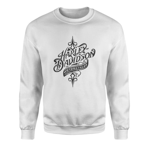 Harley-Davidson Motorcycles B Sweatshirt L - Beyaz