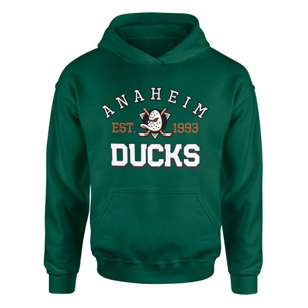 Anaheim Ducks EST. 1993 Hoodie S - Nefti Yeşili