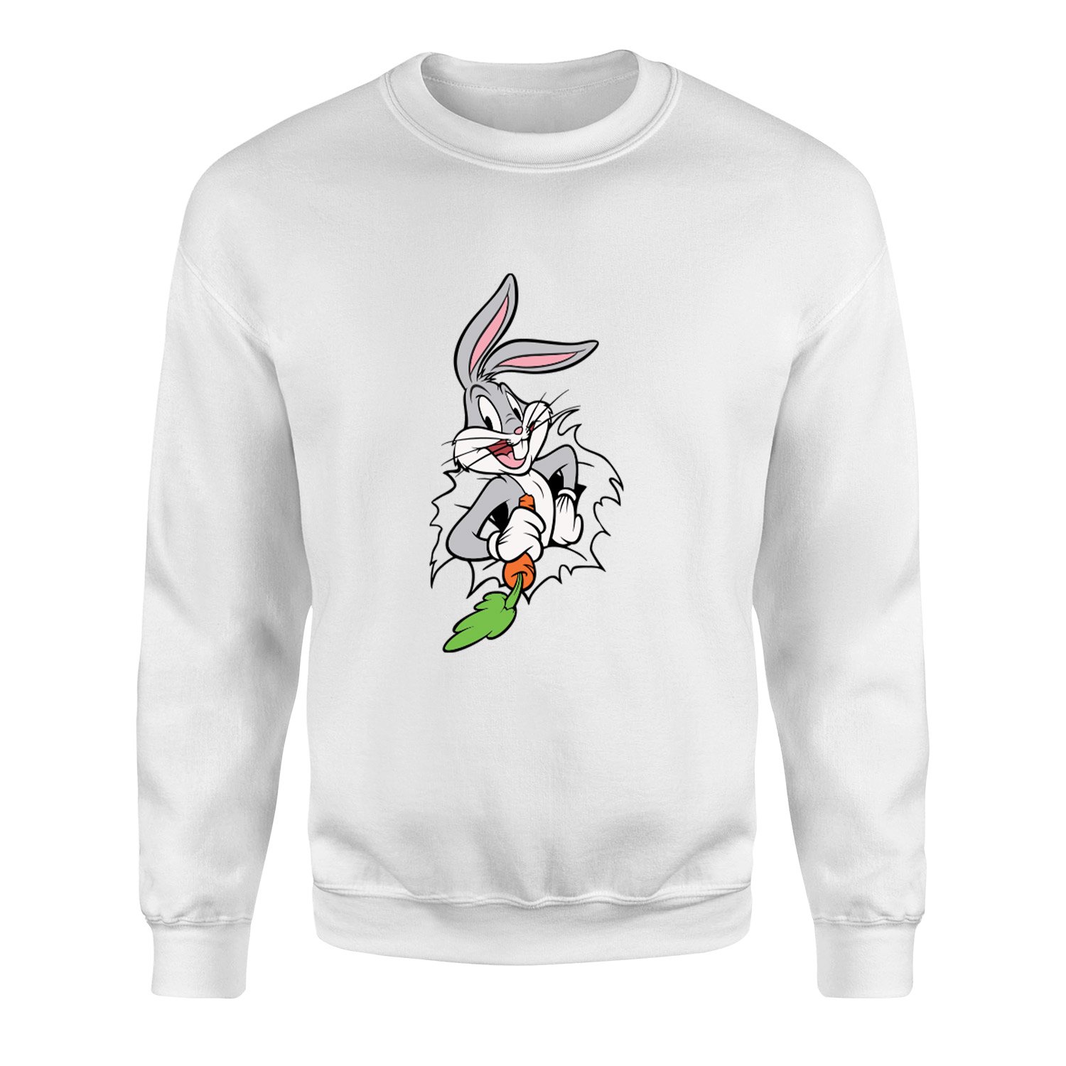 Bugs Bunny Splash Sweatshirt L - Beyaz