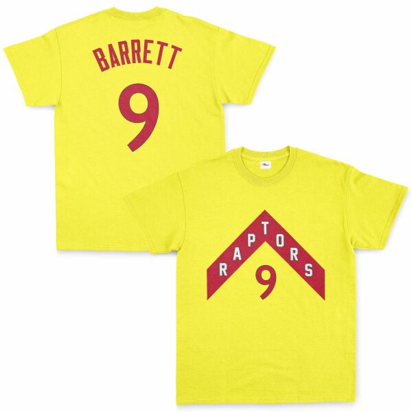 RJ Barrett 9 Raptors Jersey Tişört S - Sarı