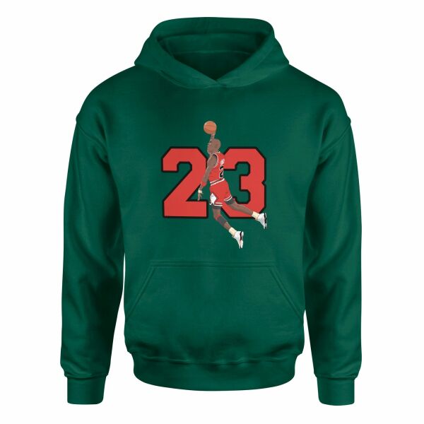 Michael “Air” Jordan Dunk Hoodie S - Nefti Yeşili