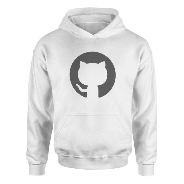 GitHub Hoodie S - Beyaz