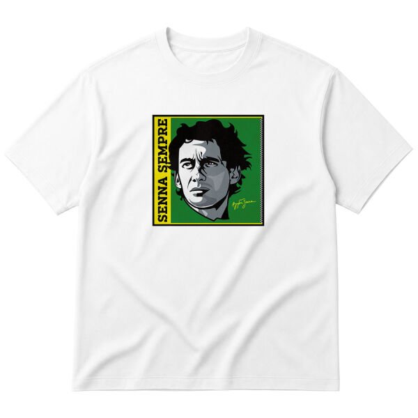 Senna Sempre Design Oversize Tişört L - Beyaz