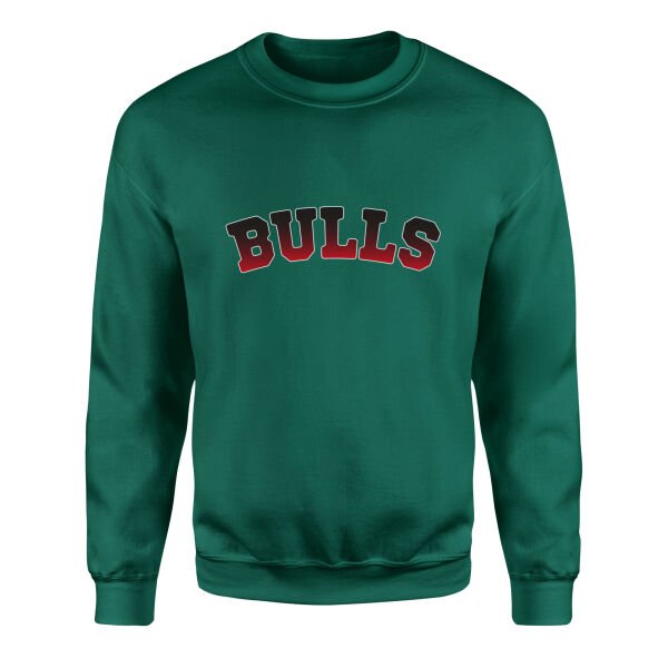 Bulls Arch Sweatshirt XL - Nefti Yeşili