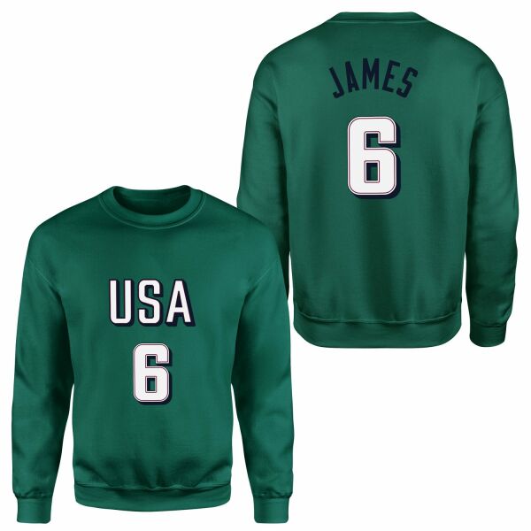 LeBron James Forma Sweatshirt M - Nefti Yeşili