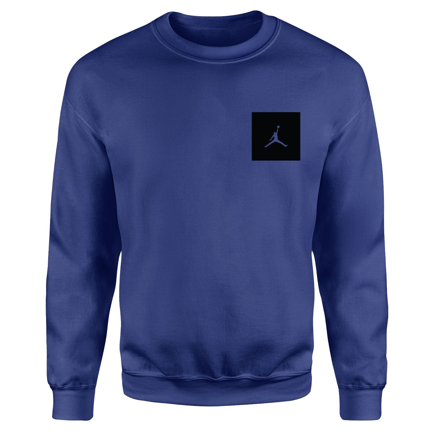 Air Jordan Black Patch Sweatshirt L - İndigo Mavisi