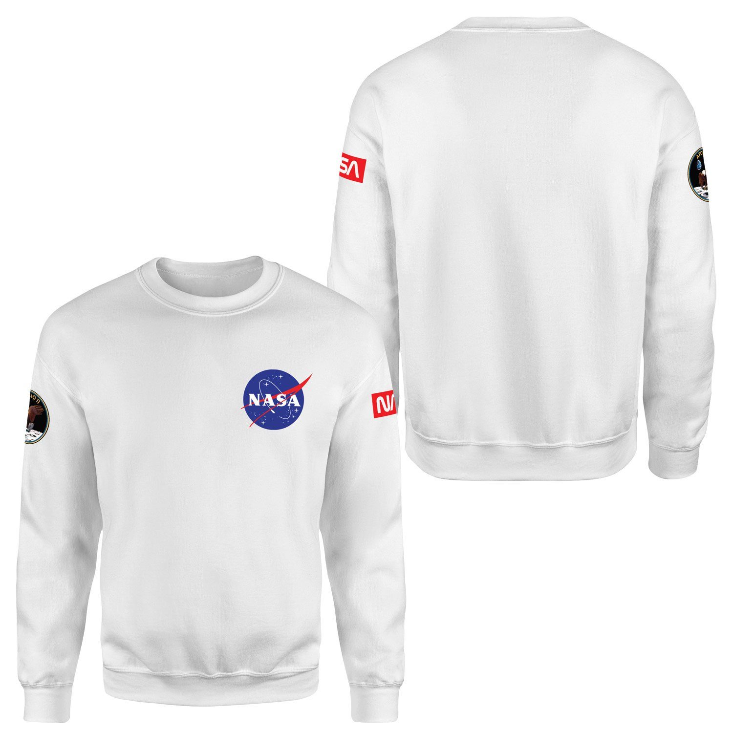 NASA Apollo 11 Edition Sweatshirt XXL - Beyaz
