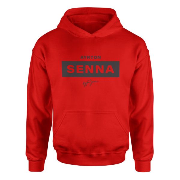 Ayrton Senna Hoodie L - Kırmızı