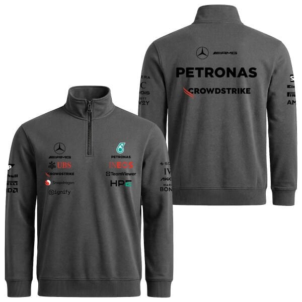 Mercedes AMG Petronas 2026 Teamline Yarım Fermuarlı Sweatshirt