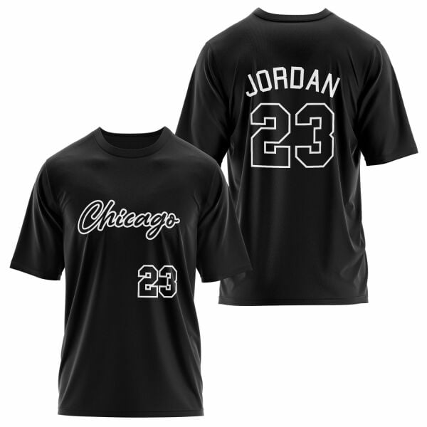 Michael Jordan 23 Forma Oversize Tişört S - Siyah