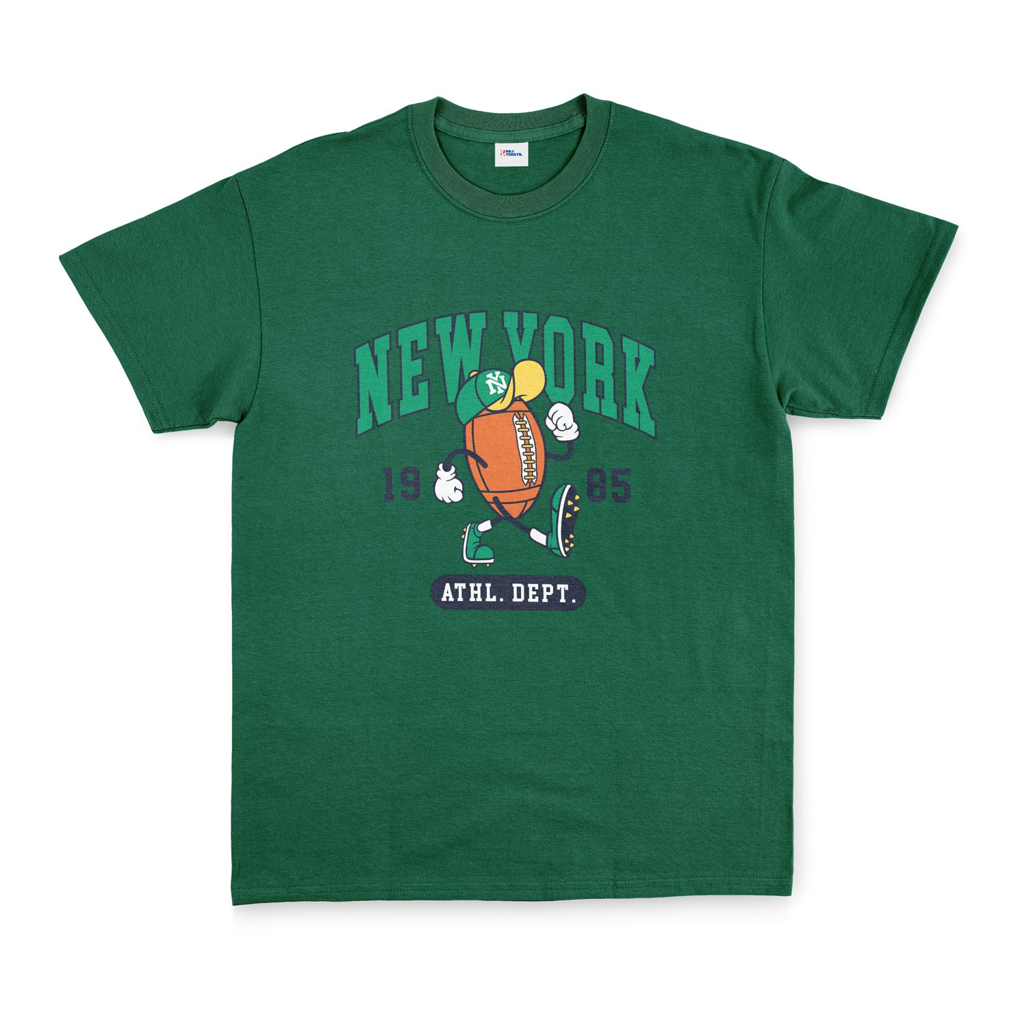 New York 1985 Tişört L - Nefti Yeşili