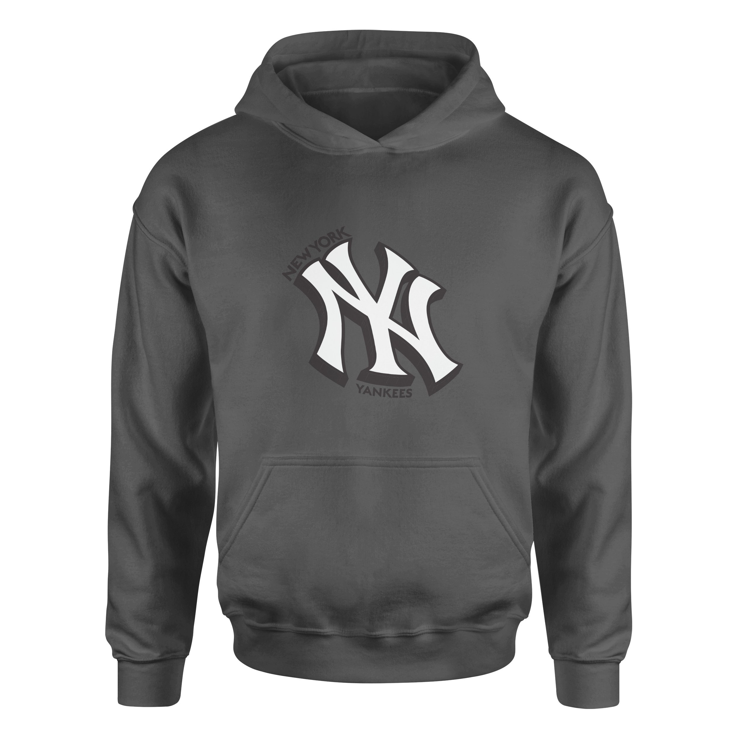 NY Yankees Third Dimension Hoodie M - Füme