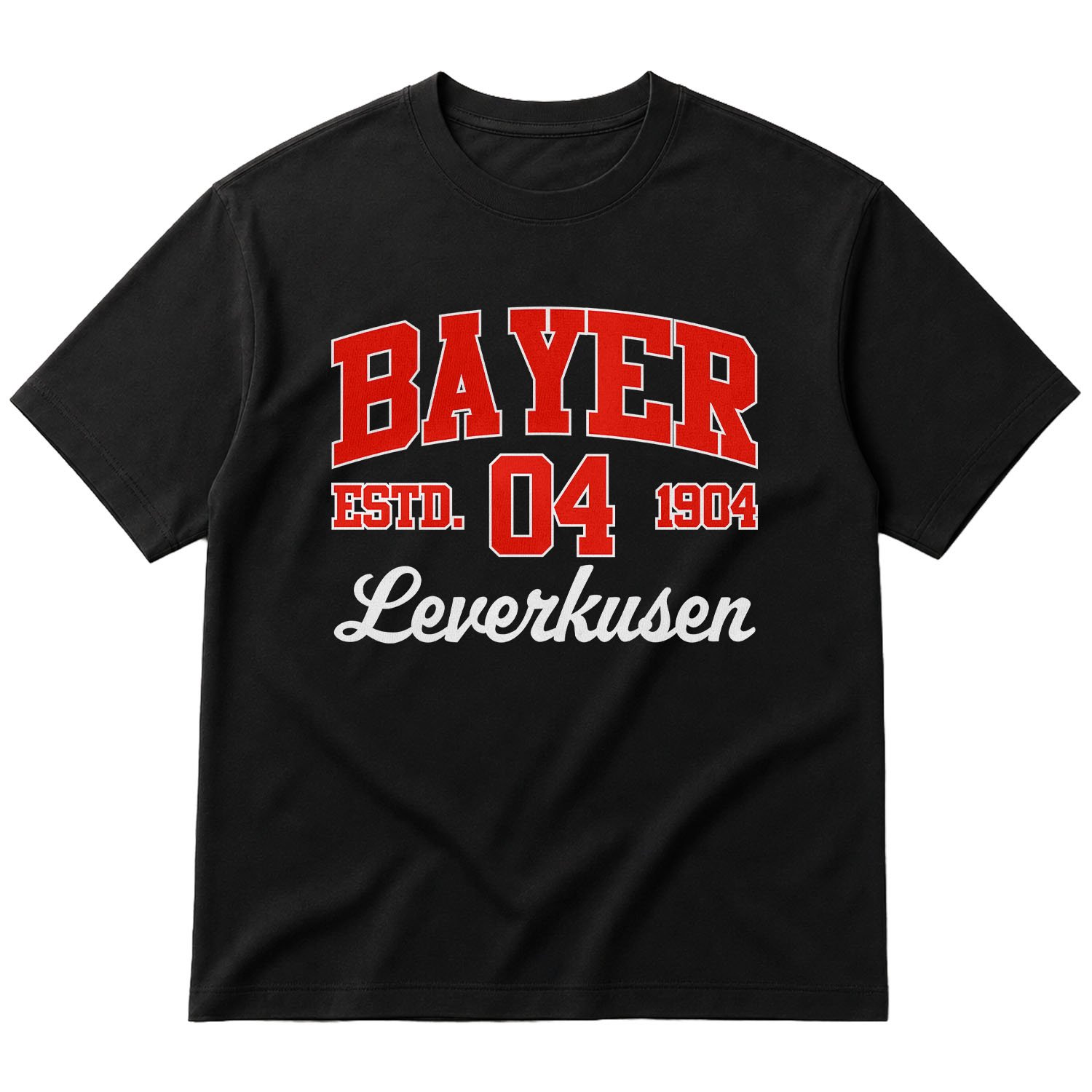 Bayer 04 Leverkusen 04 ESTD. 1904 Oversize Tişört