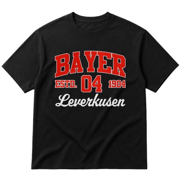 Bayer 04 Leverkusen 04 ESTD. 1904 Oversize Tişört