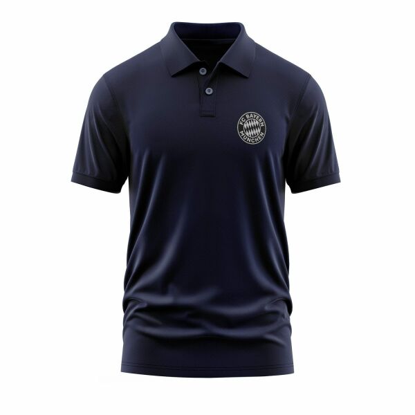 Bayern Münih Rekordmeister Muted Black Polo Tişört L - İndigo Mavisi