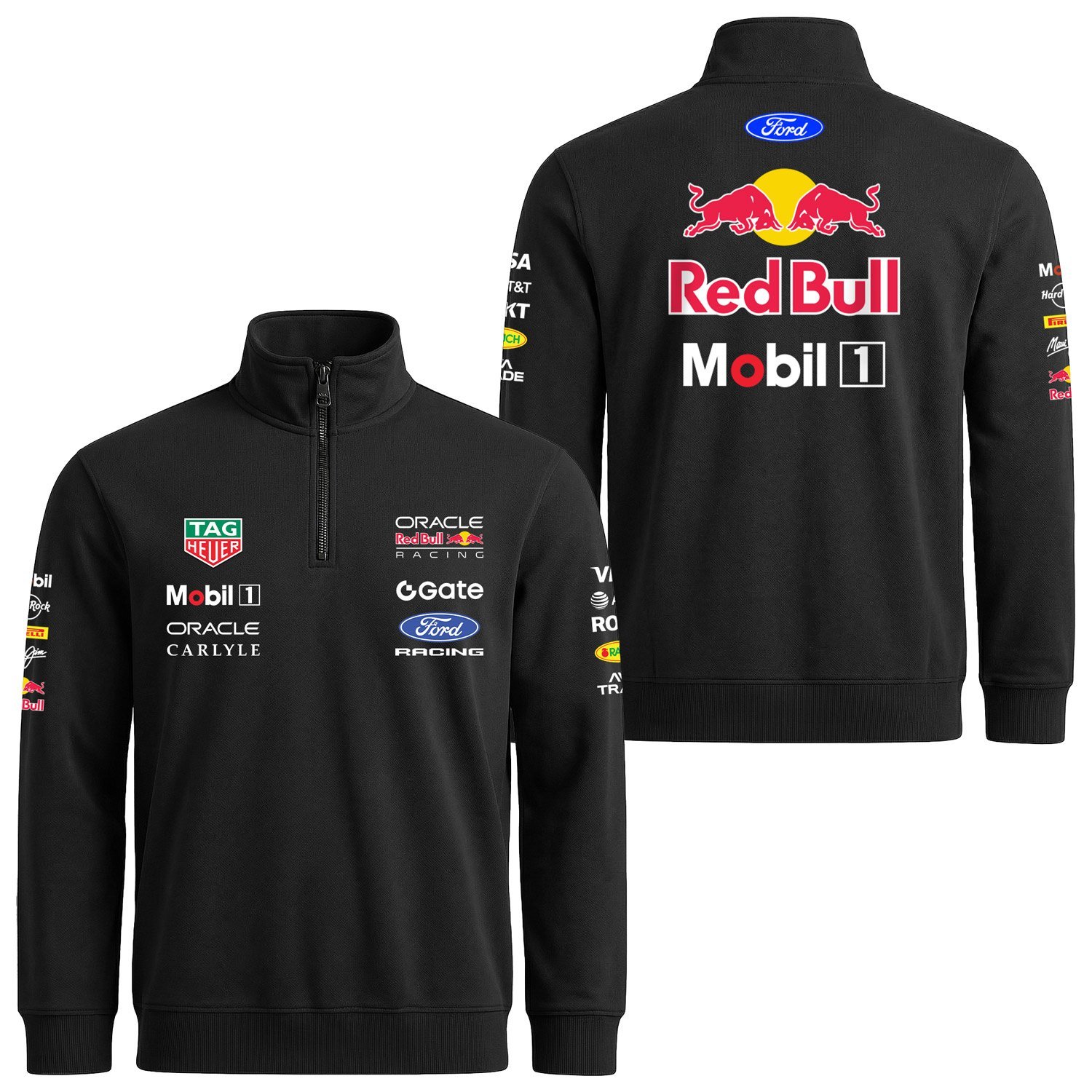 Oracle Red Bull Racing 2026 Teamline Yarım Fermuarlı Sweatshirt