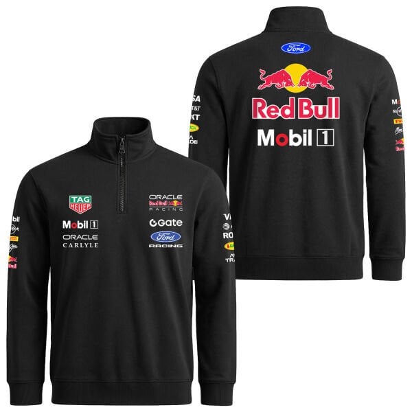 Oracle Red Bull Racing 2026 Teamline Yarım Fermuarlı Sweatshirt