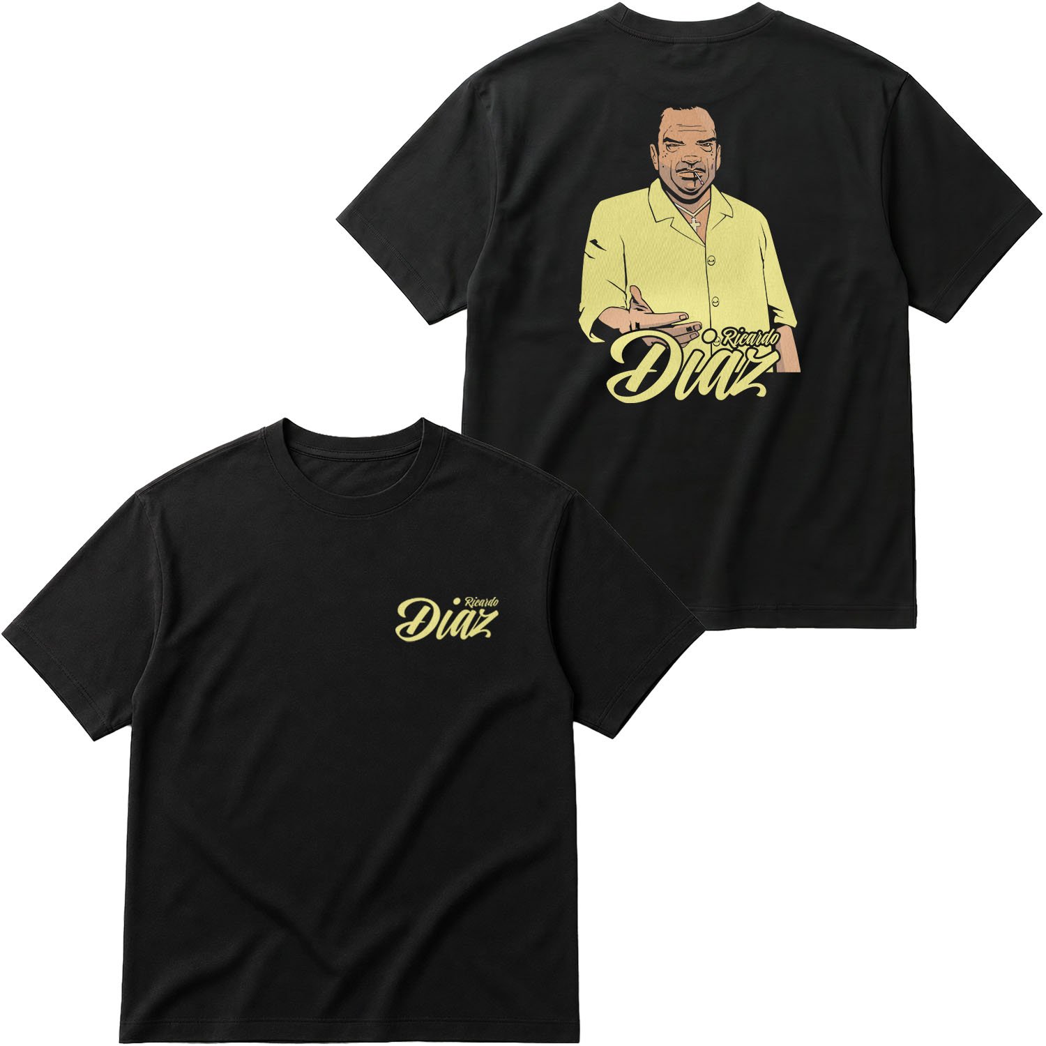 Ricardo Diaz | Grand Theft Auto Oversize Tişört M - Siyah