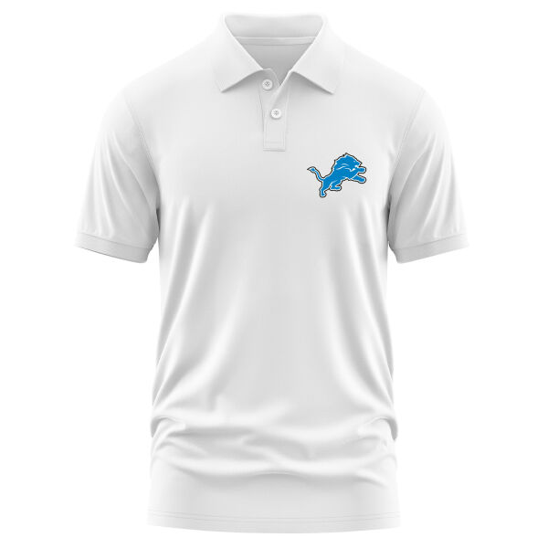 Detroit Lions Polo Tişört XL - Beyaz