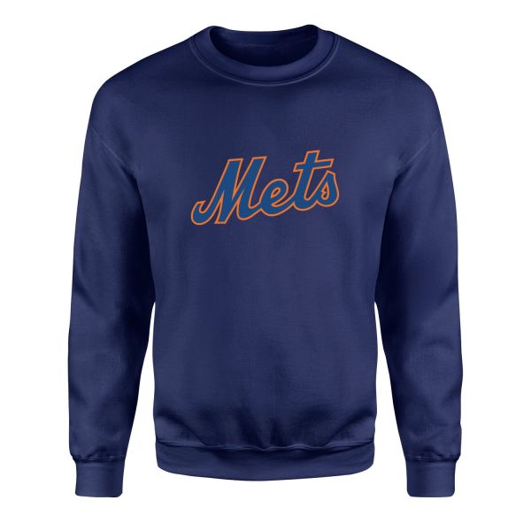NY Mets Sweatshirt XL - İndigo Mavisi