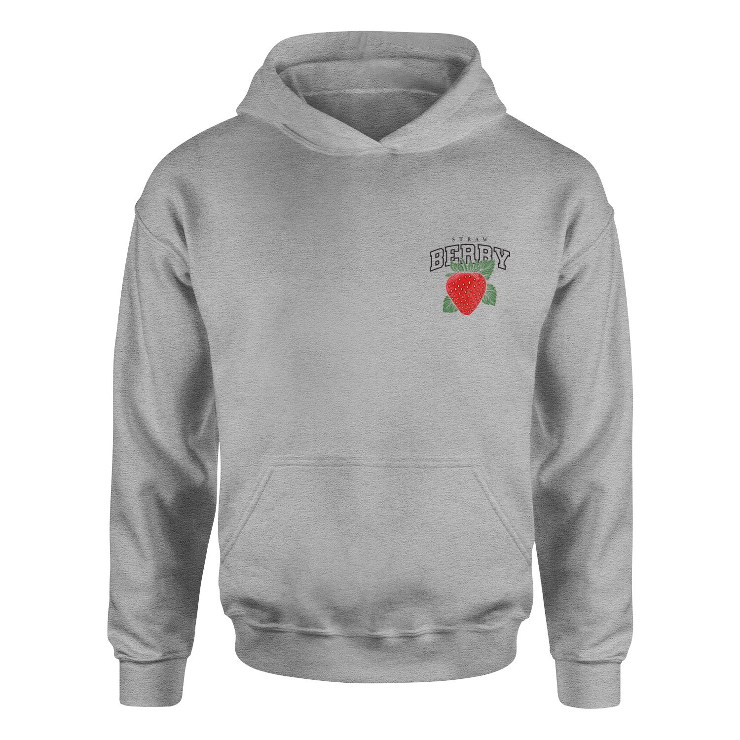 Strawberry Hoodie XXL - Gri