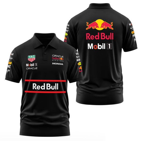 Red Bull Racing Teamline 2025 Polo Tişört S - Siyah
