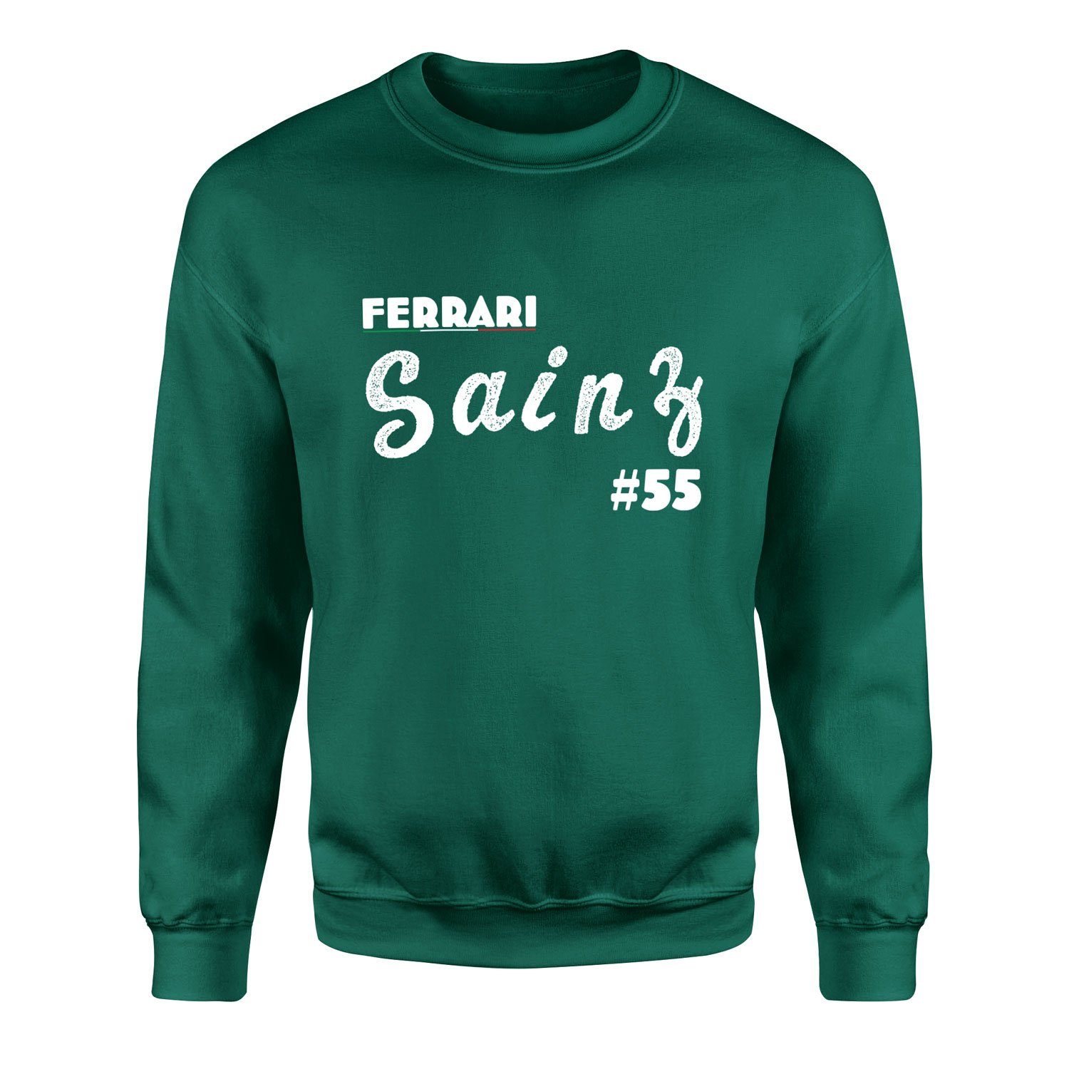 Carlos Sainz Cursive Illustration Sweatshirt XL - Nefti Yeşili