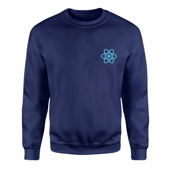 React.js Sweatshirt XL - İndigo Mavisi