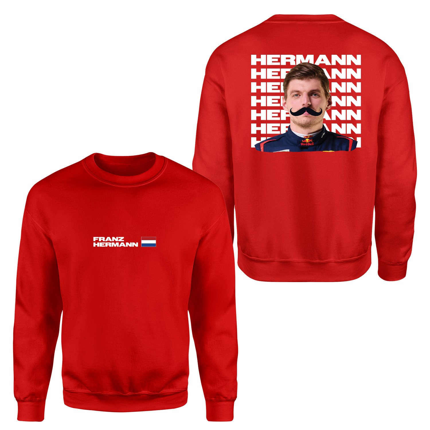 Franz Hermann Red Bull Driver Sweatshirt M - Kırmızı