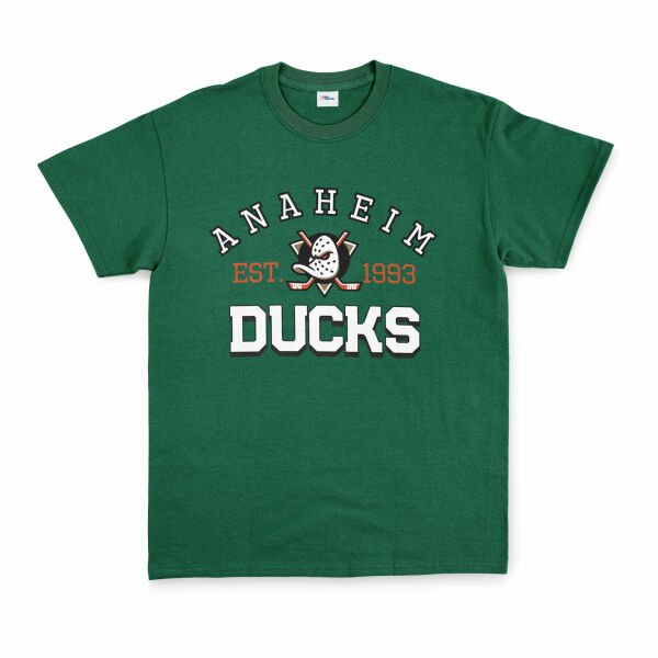 Anaheim Ducks EST. 1993 Tişört L - Nefti Yeşili