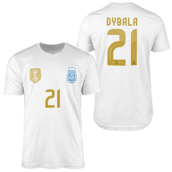 Paulo Dybala | Arjantin Copa America 2024 Forma Tişört M - Beyaz