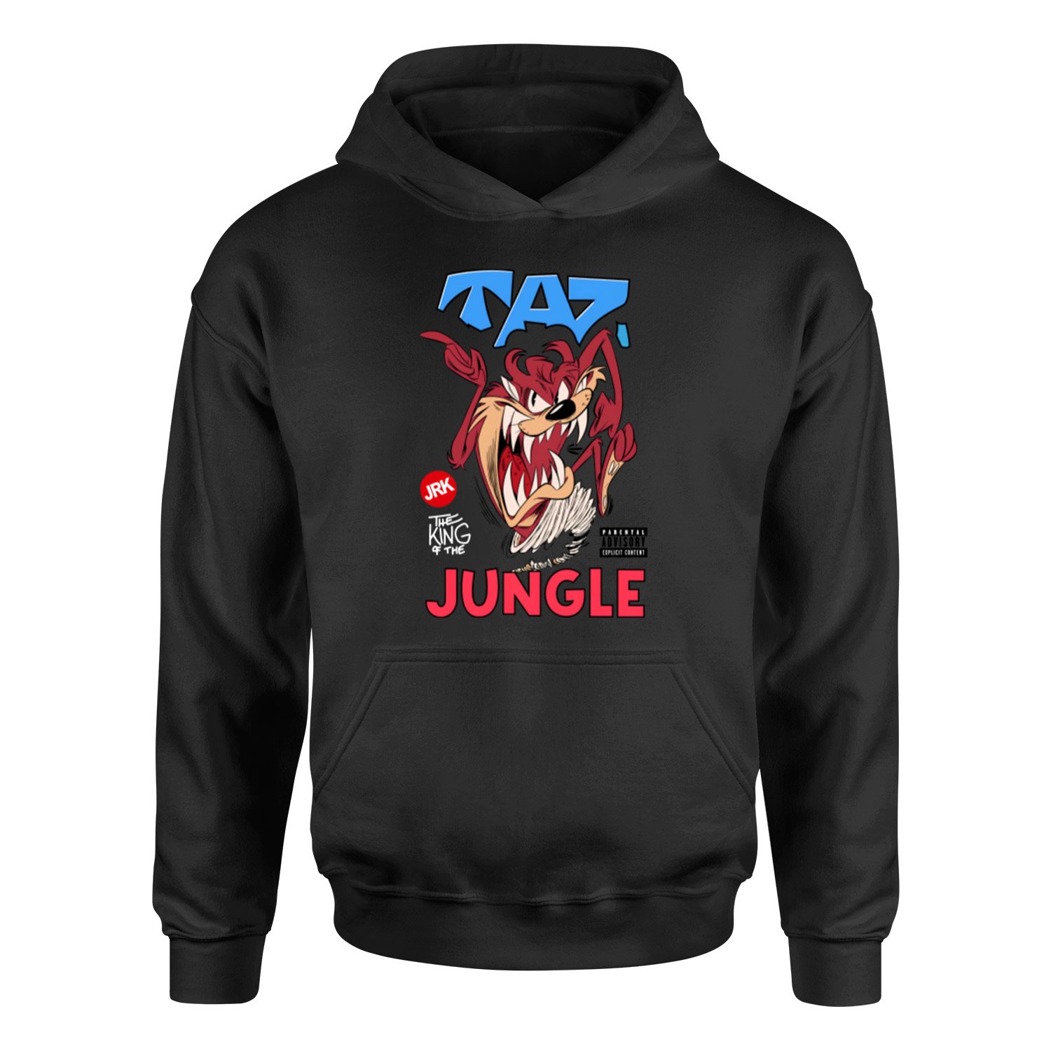 Taz The King of Jungle Hoodie XL - Siyah