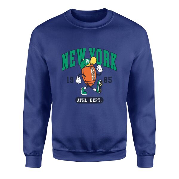 New York 1985 Sweatshirt XL - İndigo Mavisi