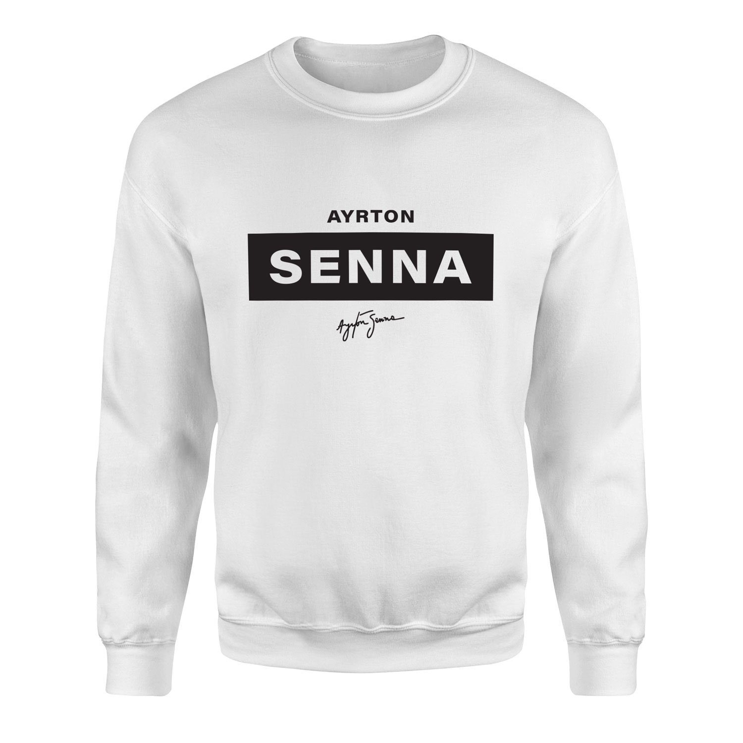 Ayrton Senna Sweatshirt XXL - Beyaz