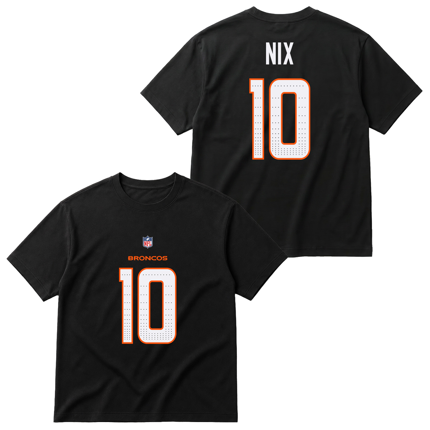 Bo Nix Denver Forma Oversize Tişört
