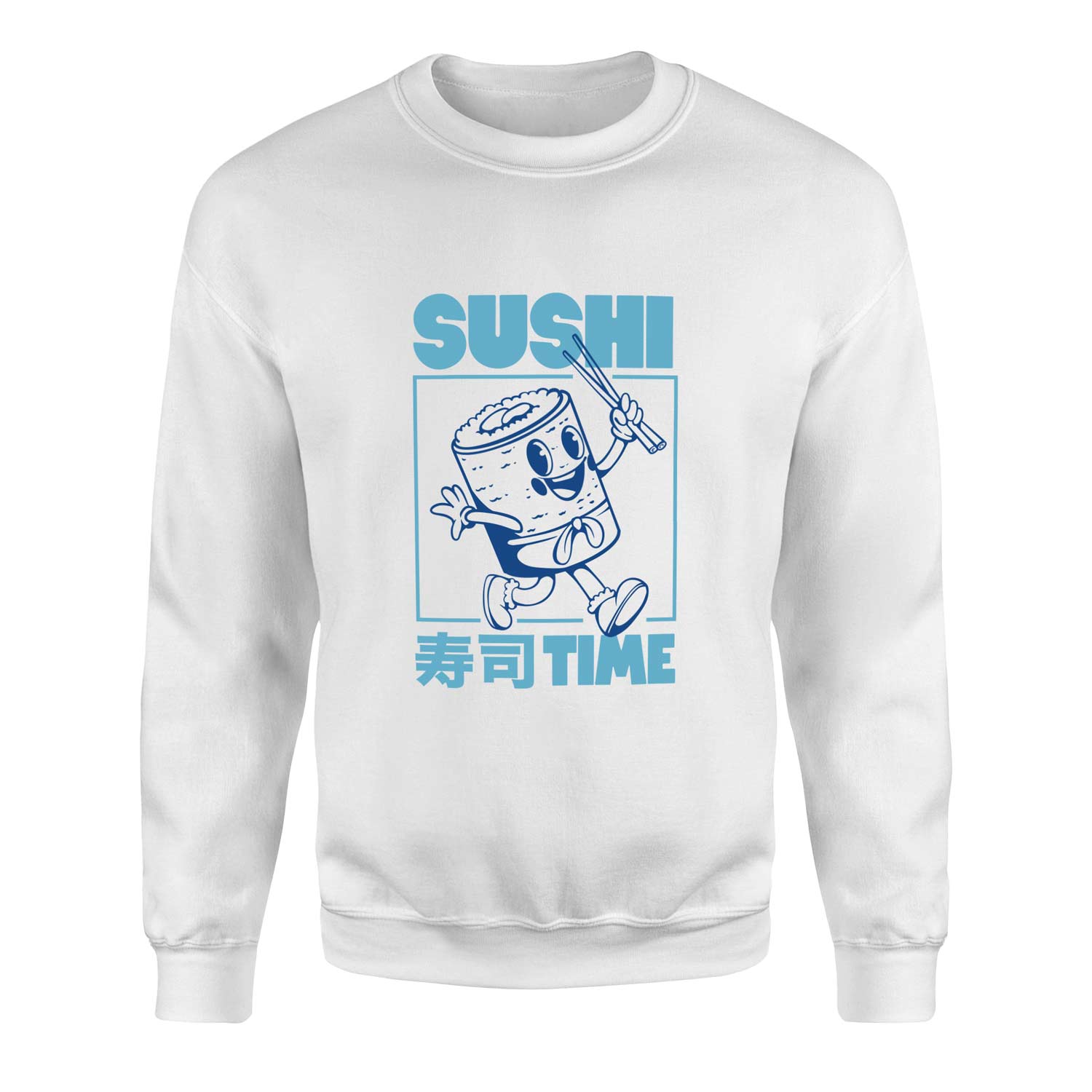 Sushi Time Sweatshirt S - Beyaz