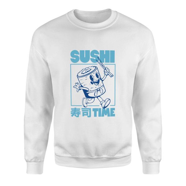 Sushi Time Sweatshirt S - Beyaz
