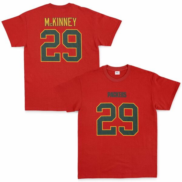 Xavier McKinney Green Bay Packers Tişört XL - Kırmızı