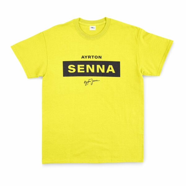 Ayrton Senna Tişört M - Sarı